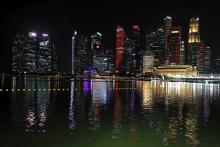 Circuit atmosphere - scenic Singapore. Formula 1 World Championship, Rd 17, Singapore Grand Prix, Marina Bay Street