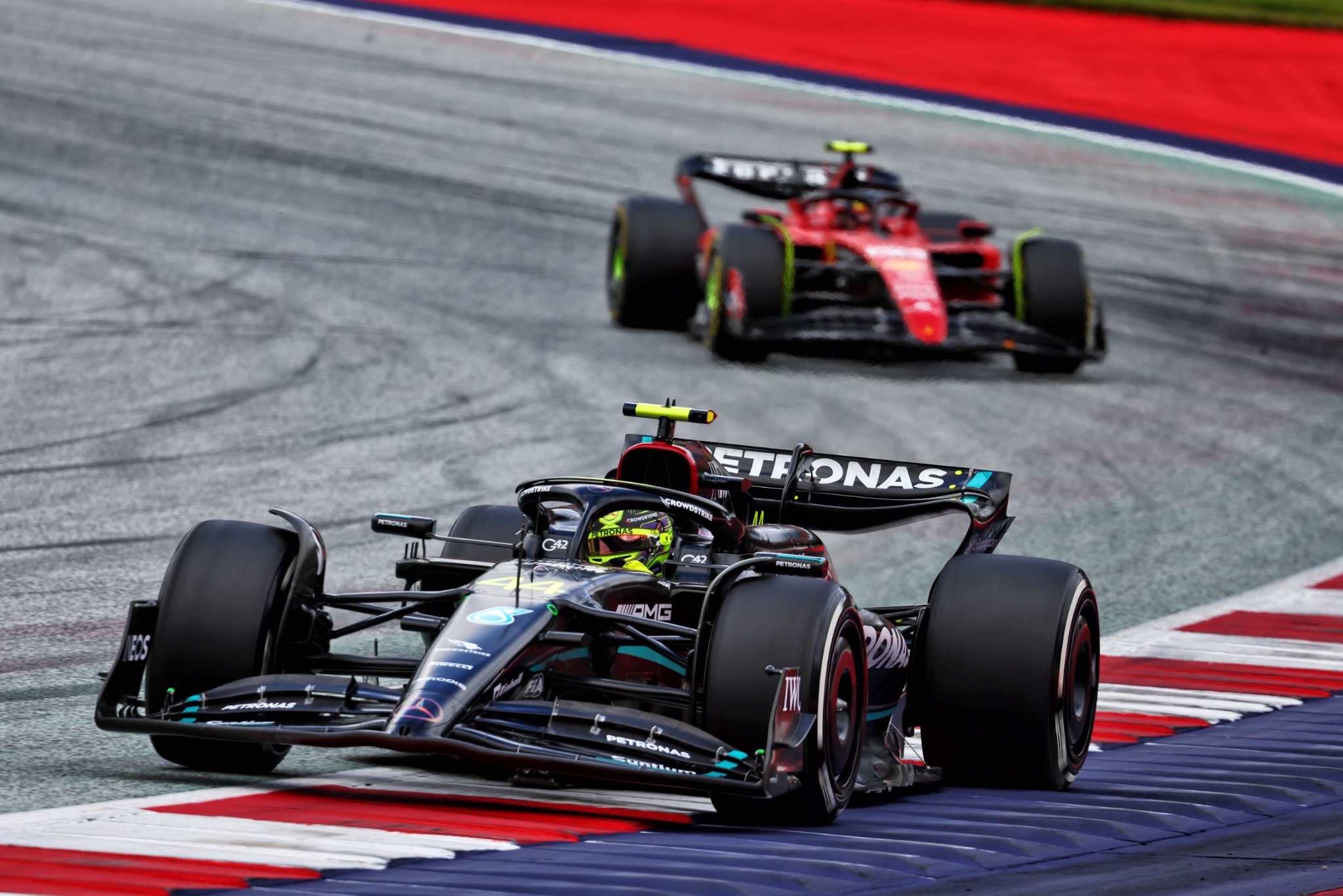 Lewis Hamilton (GBR) Mercedes AMG F1 W14. Formula 1 World Championship, Rd 10, Austrian Grand Prix, Spielberg, Austria,