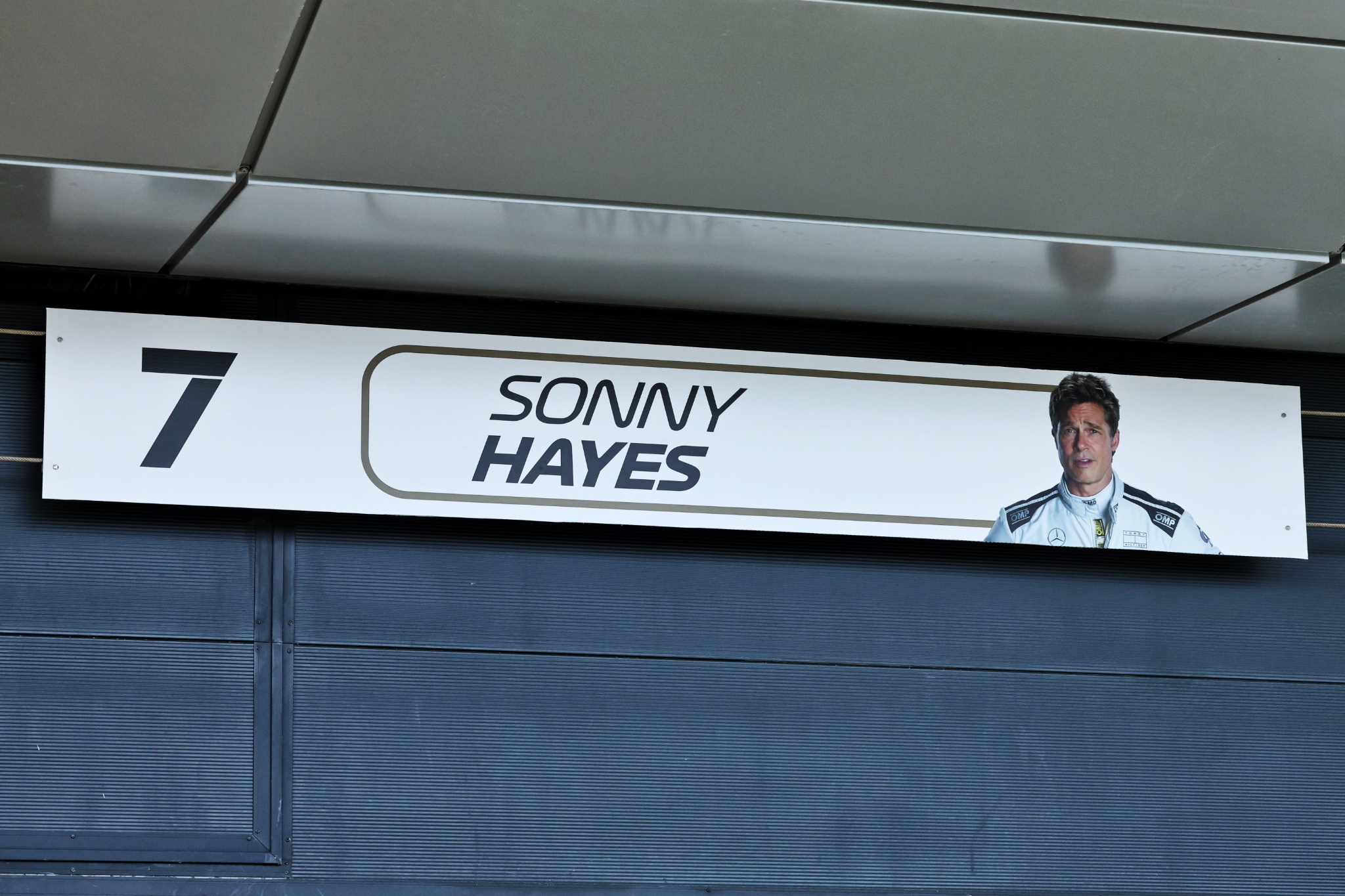 The fictional APXGP pit garages, in place for the forthcoming Apple movie - Sonny Hayes. Formula 1 World Championship, Rd