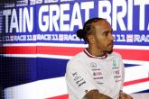 Lewis Hamilton (GBR) Mercedes AMG F1 in the FIA Press Conference. Formula 1 World Championship, Rd 11, British Grand Prix,